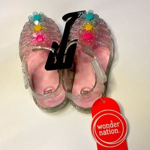 WONDER NATION Flower jelly sandal